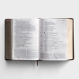 NLT生活应用学习圣经，第三版-大印刷-皮革样，棕色