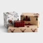 一个舒适的圣诞假期助手和包装纸包