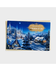 托马斯金凯德-欢乐的季节- 18圣诞盒装卡，KJV188金宝搏